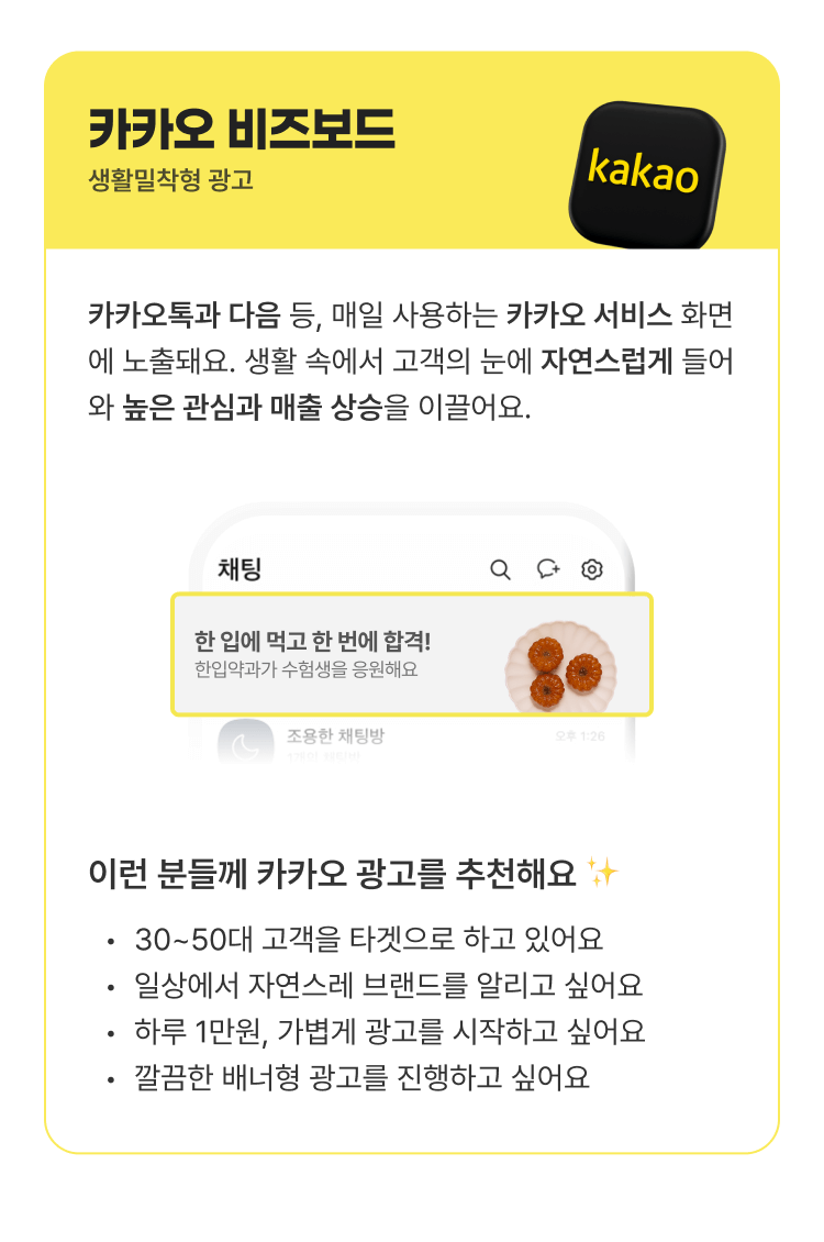 카카오 광고 매체